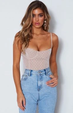 Whitefox Boutique No Looking Back Bodysuit White