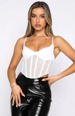 White Fox Boutique AU Glam Girl Bustier White