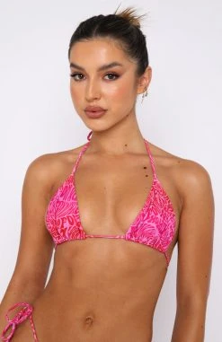 White Fox Boutique AU Golden Hour Bikini Top Retro Revival Swimwear