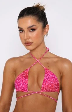 White Fox Boutique AU Golden Hour Bikini Top Retro Revival Swimwear