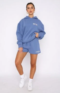 White Fox Boutique AU Moving Different Lounge Shorts Dusty Blue Clothing 11 White Fox Boutique AU Moving Different Lounge Shorts Dusty Blue Clothing