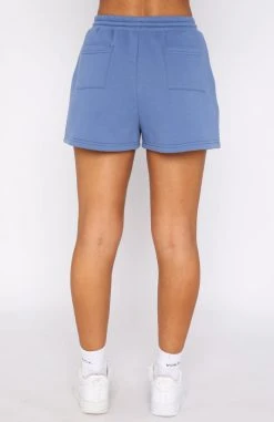 White Fox Boutique AU Moving Different Lounge Shorts Dusty Blue Clothing 10 White Fox Boutique AU Moving Different Lounge Shorts Dusty Blue Clothing