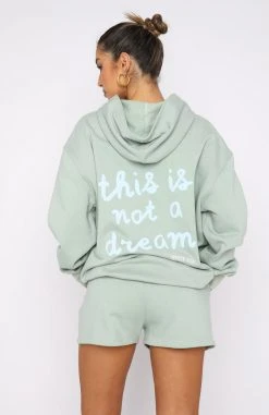 White Fox Boutique AU Not A Dream Hoodie Sage 11 White Fox Boutique AU Not A Dream Hoodie Sage