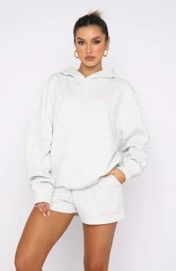 White Fox Boutique AU Not A Dream Hoodie Grey Marle Clothing 10 White Fox Boutique AU Not A Dream Hoodie Grey Marle Clothing