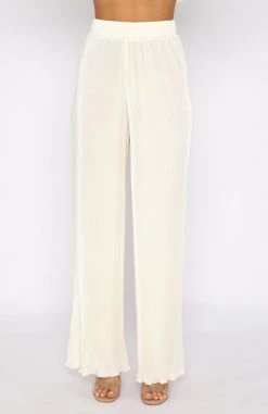 White Fox Boutique AU Clothing Sincerely Yours Pants Cream