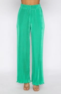 White Fox Boutique AU Clothing Sincerely Yours Pants Green