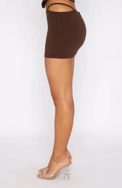 White Fox Boutique AU Match Me Ribbed Mini Skirt Chocolate Clothing 9 White Fox Boutique AU Match Me Ribbed Mini Skirt Chocolate Clothing