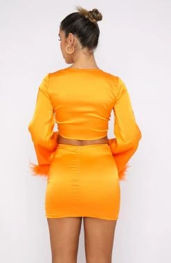 White Fox Boutique AU Style Sensation Crop Peach