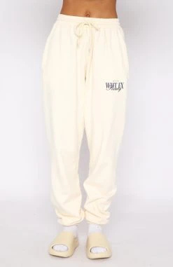 White Fox Boutique AU Classic Sweatpants Cream