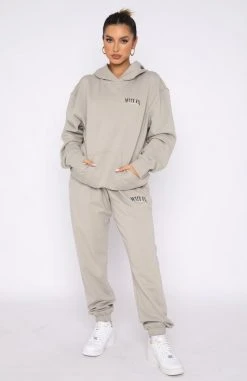 White Fox Boutique AU Classic Sweatpants Taupe Clothing 12 White Fox Boutique AU Classic Sweatpants Taupe Clothing