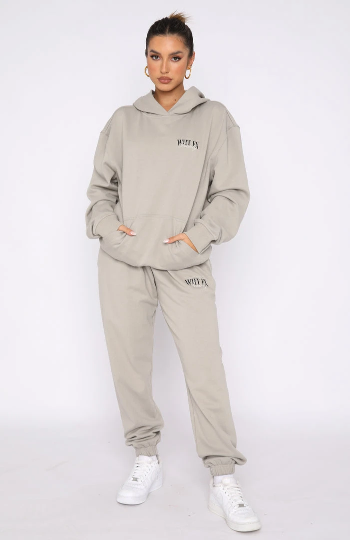White Fox Boutique AU Classic Sweatpants Taupe Clothing 7 White Fox Boutique AU Classic Sweatpants Taupe Clothing