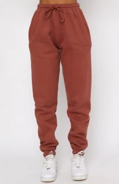 White Fox Boutique AU Clothing Make You Mine Sweatpants Rust