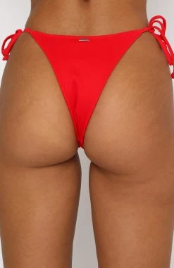White Fox Boutique AU Restocked By The Pool Bottoms Red Rib 10 White Fox Boutique AU Restocked By The Pool Bottoms Red Rib