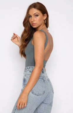 White Fox Boutique AU Always On My Mind Bodysuit Petrol 13 White Fox Boutique AU Always On My Mind Bodysuit Petrol