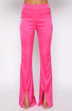 White Fox Boutique AU Don't Get It Twisted Pants Hot Pink Clothing
