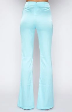 White Fox Boutique AU Clothing Don't Get It Twisted Pants Aqua
