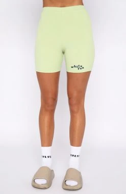 White Fox Boutique AU Clothing 4th Edition Ribbed Bike Shorts Apple