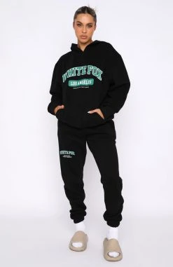 White Fox Boutique AU Clothing Varsity Vibe Hoodie Black 13 White Fox Boutique AU Clothing Varsity Vibe Hoodie Black