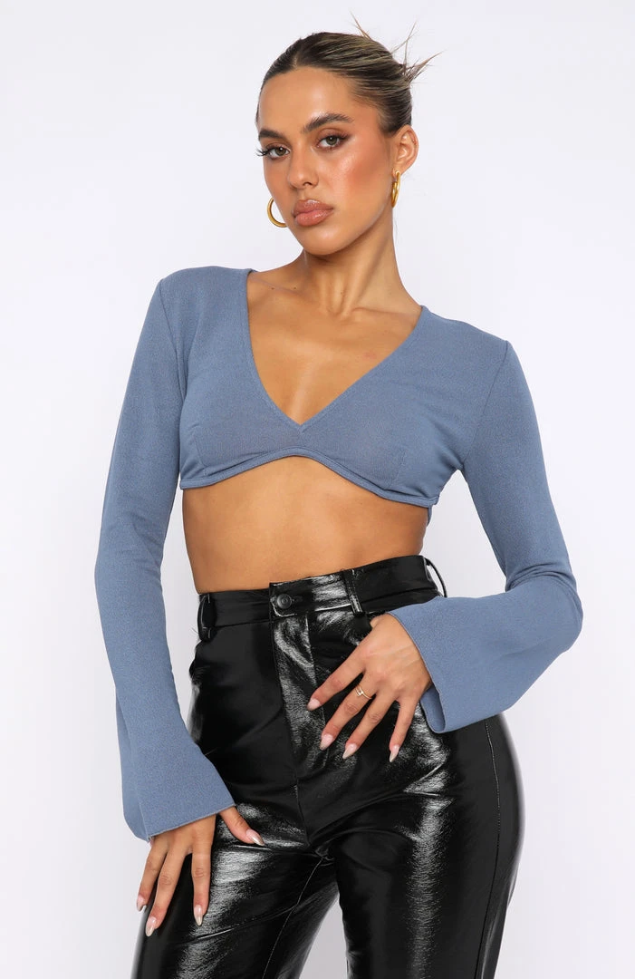 White Fox Boutique AU Clothing Get Onto It Long Sleeve Top Steel 4 White Fox Boutique AU Clothing Get Onto It Long Sleeve Top Steel