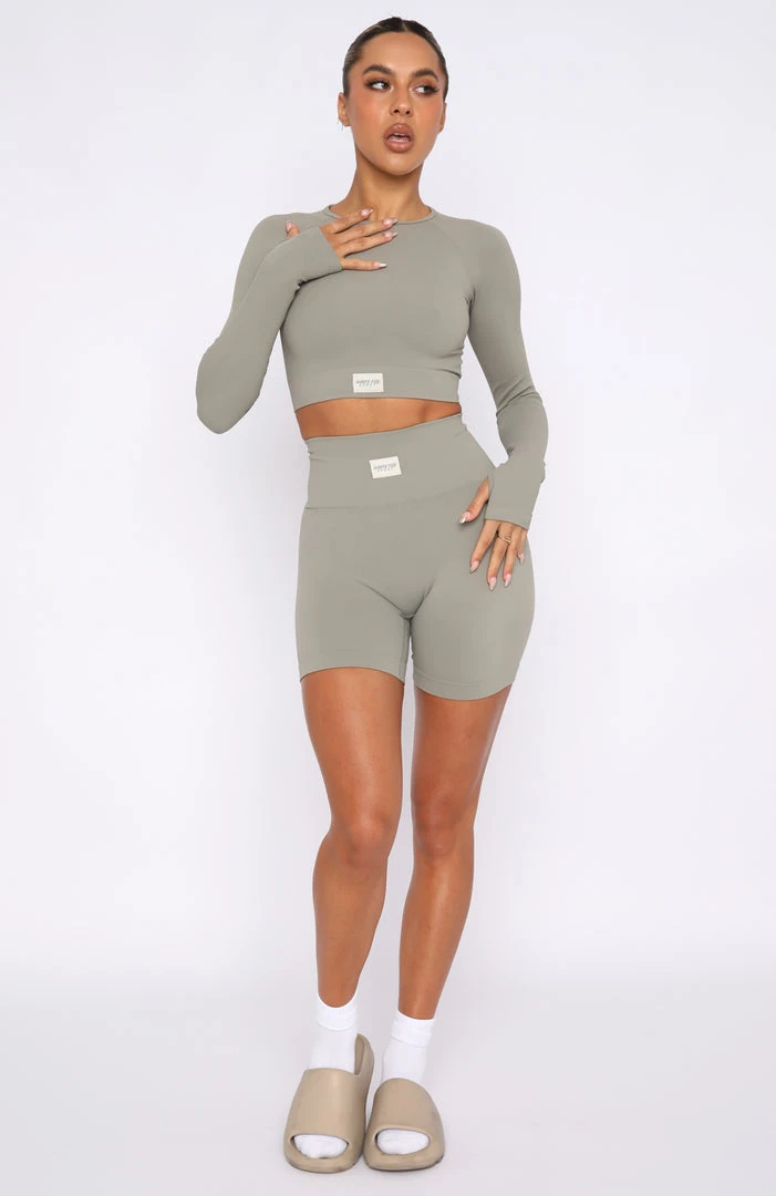 White Fox Boutique AU Activewear Making Moves Seamless High Waisted Shorts Smoke 7 White Fox Boutique AU Activewear Making Moves Seamless High Waisted Shorts Smoke