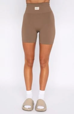 White Fox Boutique AU Making Moves Seamless High Waisted Shorts Dolce Activewear