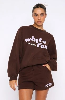 White Fox Boutique AU Clothing 4th Edition Oversized Sweater Cocoa