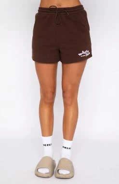 White Fox Boutique AU Clothing 4th Edition Lounge Shorts Cocoa