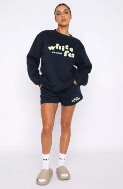 White Fox Boutique AU 4th Edition Lounge Shorts Midnight Clothing