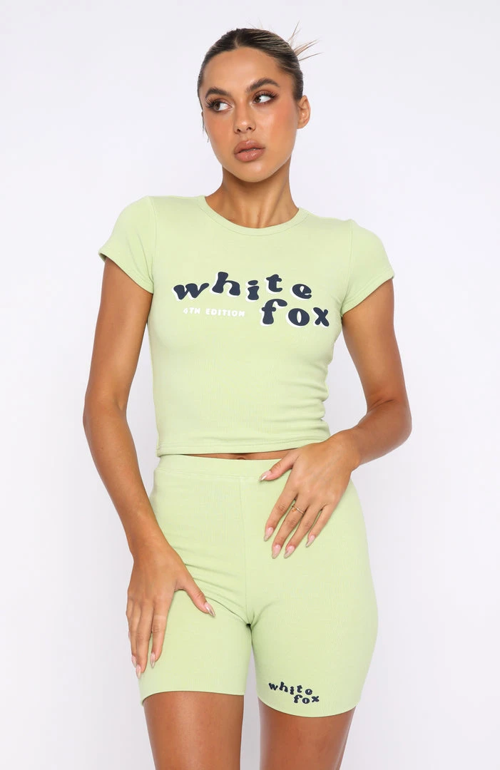 White Fox Boutique AU 4th Edition Ribbed Baby Tee Apple 4 White Fox Boutique AU 4th Edition Ribbed Baby Tee Apple