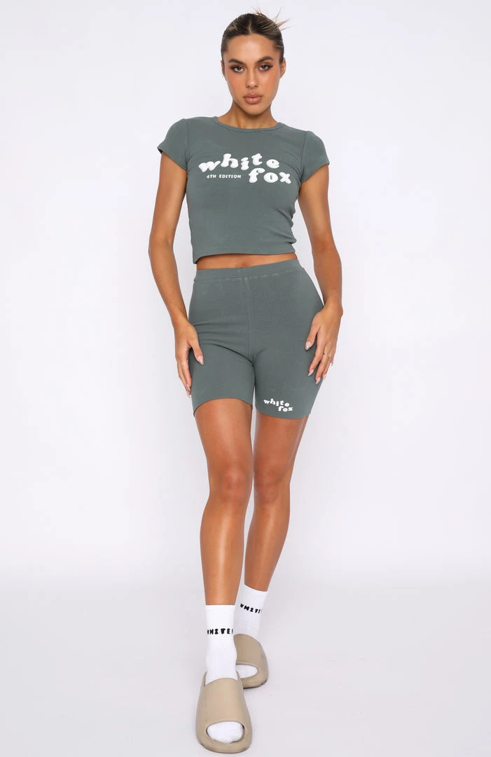 White Fox Boutique AU Clothing 4th Edition Ribbed Baby Tee Petrol 7 White Fox Boutique AU Clothing 4th Edition Ribbed Baby Tee Petrol