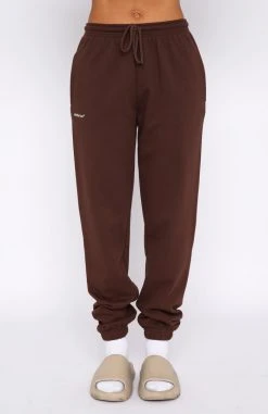 White Fox Boutique AU Not An Issue Sweatpants Chocolate Clothing