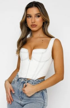 White Fox Boutique AU She's The One Bustier White Clothing