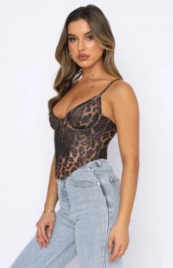 White Fox Boutique AU Big Deal Bustier Leopard Print 10 White Fox Boutique AU Big Deal Bustier Leopard Print