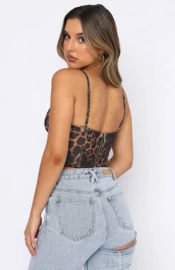White Fox Boutique AU Big Deal Bustier Leopard Print 11 White Fox Boutique AU Big Deal Bustier Leopard Print
