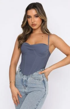 White Fox Boutique AU Way I Feel Bustier Steel Clothing