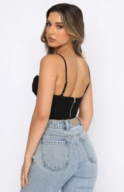 White Fox Boutique AU Way I Feel Bustier Black Clothing 9 White Fox Boutique AU Way I Feel Bustier Black Clothing