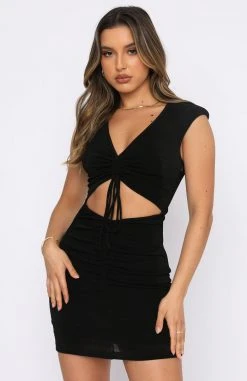 White Fox Boutique AU Natural Element Mini Dress Black Clothing