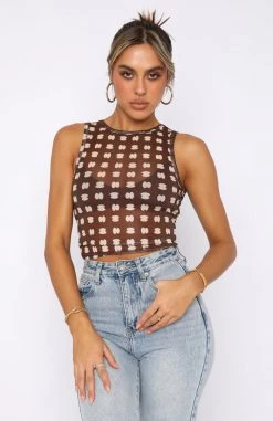 White Fox Boutique AU Clothing Best You Had Crop Chocolate Print 8 White Fox Boutique AU Clothing Best You Had Crop Chocolate Print
