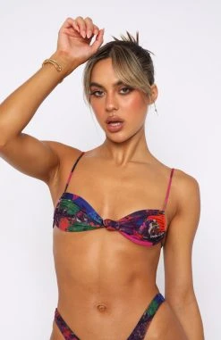 White Fox Boutique AU Swimwear Sandy Shore Bikini Top Radiation