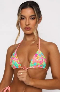 White Fox Boutique AU Sale Golden Hour Bikini Top Tropicana Print