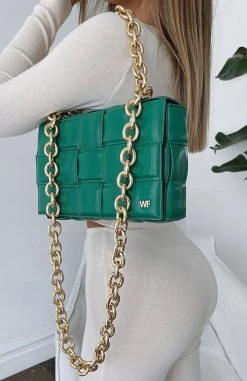 White Fox Boutique AU Always Chic Bag Green Restocked