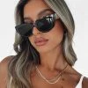 White Fox Boutique AU Vacay Shop Amalfi Sunglasses Black
