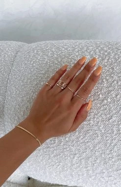 White Fox Boutique AU Accessories Asha Ring Set Gold