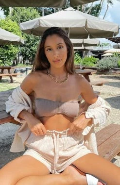 White Fox Boutique AU Clothing Hard To Handle Shorts Oatmeal 19 White Fox Boutique AU Clothing Hard To Handle Shorts Oatmeal