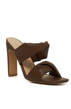 White Fox Boutique AU Major Moment Mules Chocolate