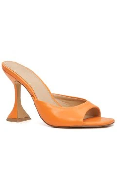 White Fox Boutique AU Shoes Back Before Dawn Mules Orange