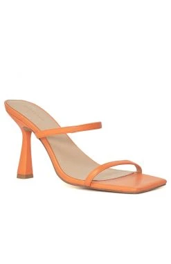 White Fox Boutique AU Avani Mules Orange Restocked