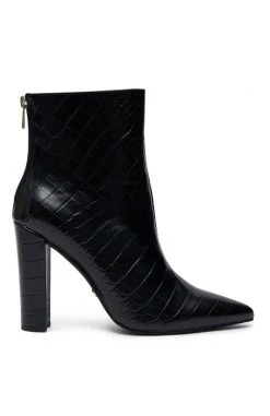 White Fox Boutique AU Kayla Boots Black Croc Restocked