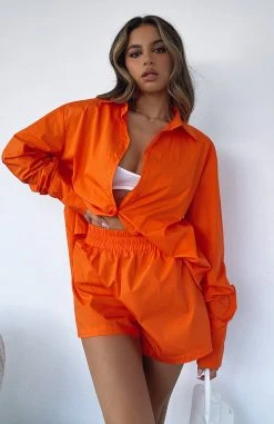 White Fox Boutique AU Golden Sunset Shorts Orange 13 White Fox Boutique AU Golden Sunset Shorts Orange