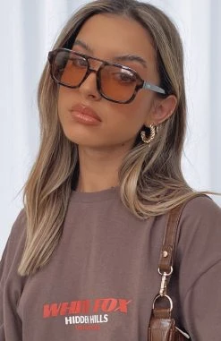 White Fox Boutique AU Restocked Berlin Sunglasses Tortoise